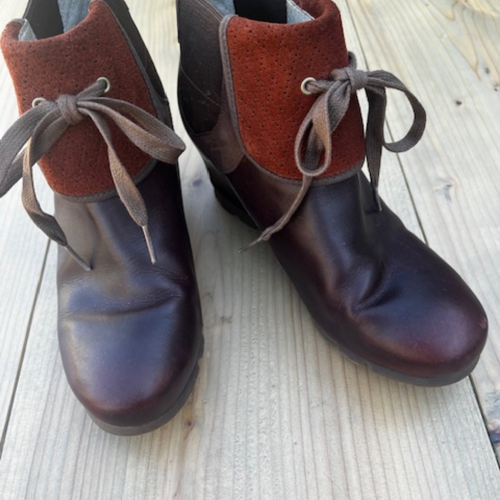 Women's - Merrell Wegetarian Eve - Cinnamon Smooth - Wedge Ankle Boots - US 9